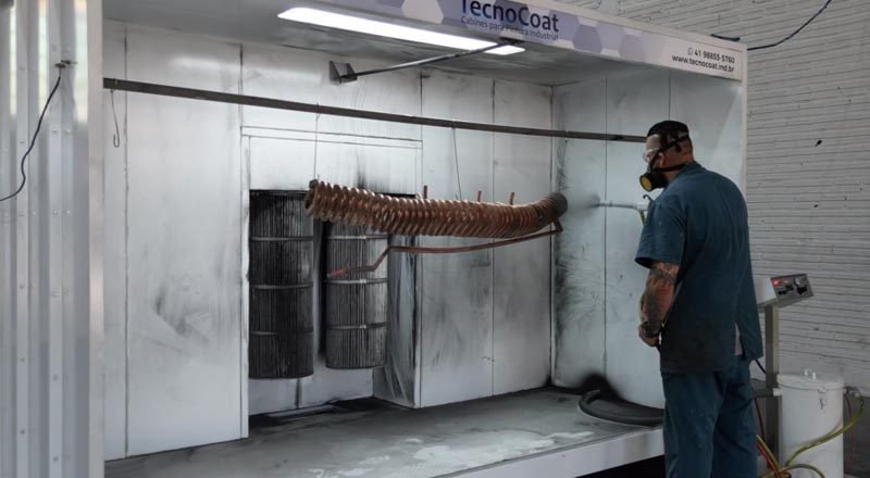 Cabine de Pintura Eletroestática - JA Indução RIo Grandense - Jateamento
